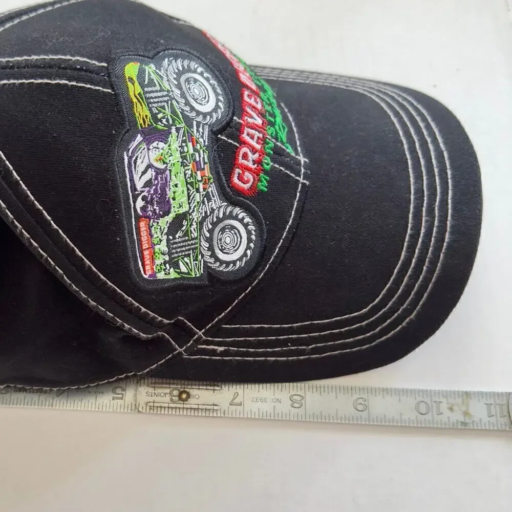 Grave Digger Monster Truck Racing Strapback Hat Monster Jam Patch Embroidered